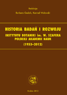 Nowe taksony, kombinacje i nazwy dla roślin kopalnych opublikowane w Zakładzie Paleobotaniki w latach 1953-2012