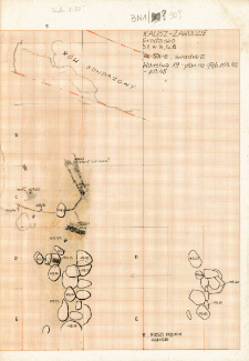 KZG, V 14 A, plan archeologiczny wykopu