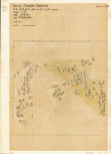 KZG, V 14 C, plan archeologiczny wykopu