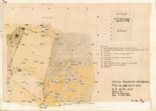 KZG, V 14 C, plan archeologiczny wykopu