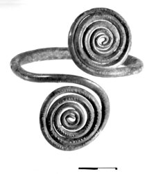 armlet with two spiral discs (Makowice) - chemical analysis
