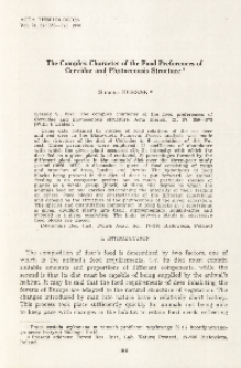 The complex character of the food preferences of Cervidae and phytocenosis structure