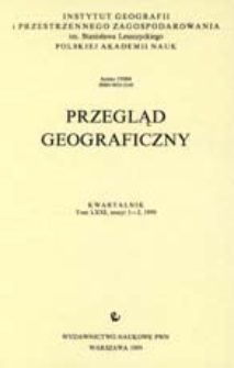 Przegląd Geograficzny T. 71 z. 1-2 (1999)