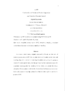 The interface of statistical product inspection and statistical process control