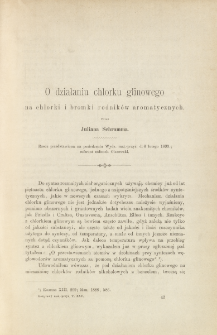 O działaniu chlorku glinowego na chlorki i bromki rodników aromatycznych