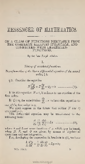 Note on the numerator of a harmonical progression