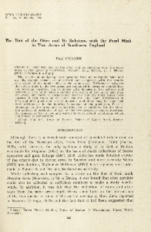 The diet of the otter and its relations with the feral mink in two areas of Southwest England