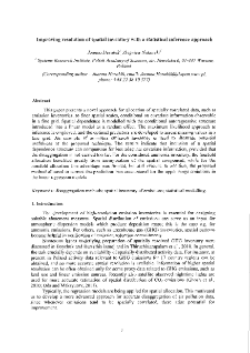 Improving Resolution of Spatial Inventory with a Statistical Inference Approach