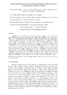 Spatial distribution and associated uncertainties of GHG emissions from agriculture sector in Poland