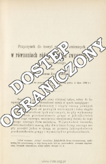 Rozprawy Akademii Umiejętności. Wydział Matematyczno-Przyrodniczy.