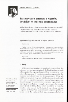 Application of pig liver esterase in organic synthesis