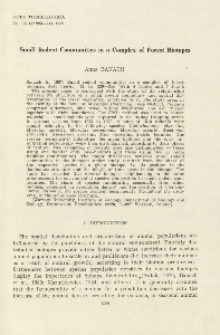 Small rodent communities in a complex of forest biotopes