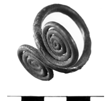 pierścionek z dwiema tarczkami spiralnymi (Stawiszyce) - analiza chemiczna