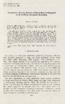 Locomotory activity pattern of wood mice as measured in the field by automatic recording
