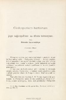 Cladosporium herbarum i jego najpospolitsze na zbożu towarzysze