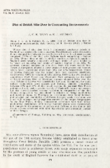 Diet of British sika deer in contrasting environments