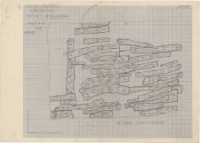 KZG, VI 502 C, plan archeologiczny konstrukcji drewnianych