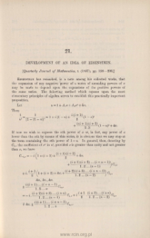 Development of an idea of Einstein