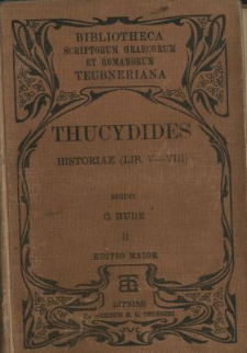 Thucydidis Historiae. Vol. 2, Libri 5-8
