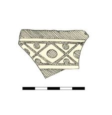 naczynie ceramiczne, fragment