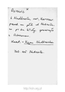 Borowie. Files of Czersk district in the Middle Ages. Files of Historico-Geographical Dictionary of Masovia in the Middle Ages