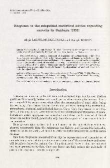 Response to the misguided statistical advice regarding aurochs by Bańbura (1992)