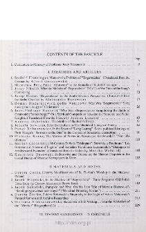 Pamiętnik Literacki, Z. 2 (2005), Contents of the fascicle