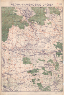 Mszana - Kamieniobród - Gródek : [mapa topograficzna]