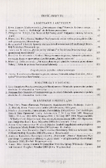 Pamiętnik Literacki Z. 3 (2005), Spis treści