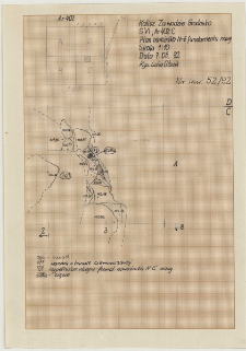 KZG, VI 402 C, plan archeologiczny wykopu