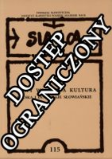 Nazwy własne a kultura : Polska i inne kraje słowiańskie