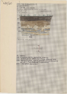 KZG, I 98 C, IV 98 A, profil archeologiczny S wykopu