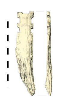 knife's facing, bone