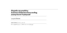 Biografia zza przyłbicy. Kazimiera Iłłakowiczówna według Joanny Kuciel-Frydryszak