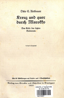 Kreuz und quer durch Marokko : das Ende des letzten Sultanats