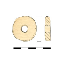 spindle whorl, clay