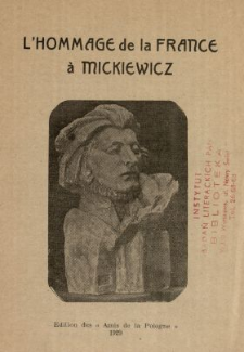 L'Hommage de la France à Mickiewicz