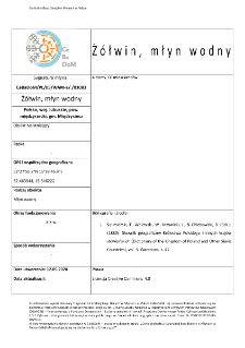 Żółwin, młyn wodny