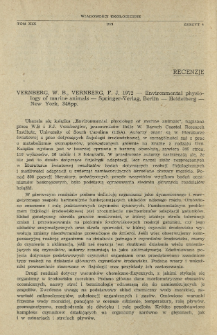 Vernberg, W. B., Vernberg, F. J. 1972 - Environmental physiology of marine animals - Springer-Verlag, Berlin-Heidelberg-New York, 346 pp.