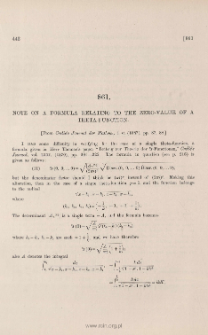 Note on a formula relating to the zero-value of a theta-function