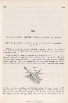 On the conics which touch four given lines