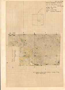 KZG, VI 301 B D, plan archeologiczny wykopu