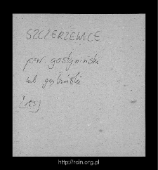 Szczerzewice. Files of Gostynin district in the Middle Ages. Files of Historico-Geographical Dictionary of Masovia in the Middle Ages