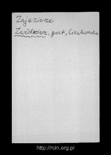 Zaździerz. Files of Gostynin district in the Middle Ages. Files of Historico-Geographical Dictionary of Masovia in the Middle Ages