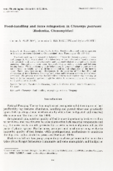 Food-handling and feces reingestion in Ctenomys pearsoni (Rodentia, Ctenomyidae)