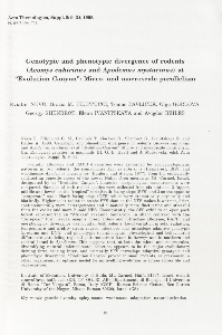 Genotypic and phenotypic divergence of rodents ( Acomys cahirinus and Apodemus mystacinus ) at "Evolution Canyon": Micro- and macroscale parallelism