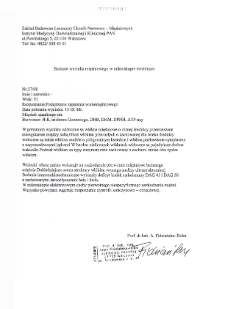 Kartoteka przypadków klinicznych chorób nerwowo-mięśniowych (2008) - opis nr 27/08