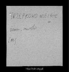 Trzepkowo Wielkie. Files of Rawa Mazowiecka district in the Middle Ages. Files of Historico-Geographical Dictionary of Masovia in the Middle Ages