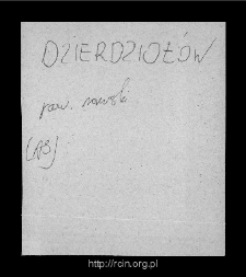 Dziurdzioły. Files of Rawa Mazowiecka district in the Middle Ages. Files of Historico-Geographical Dictionary of Masovia in the Middle Ages