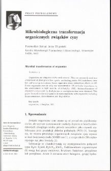 Microbial transformation of organotins